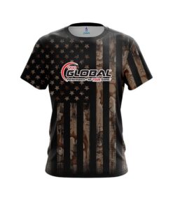 900 Global Desert Camo Flag CoolWick Bowling Jersey