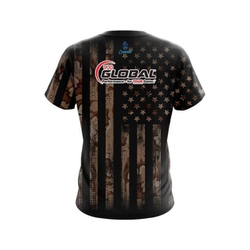 900 Global Desert Camo Flag CoolWick Bowling Jersey - Image 2