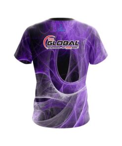 Alternative view of 900 Global Energy Swirls Purple CoolWick Bowling Jersey