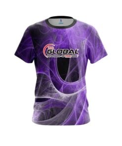 900 Global Energy Swirls Purple CoolWick Bowling Jersey
