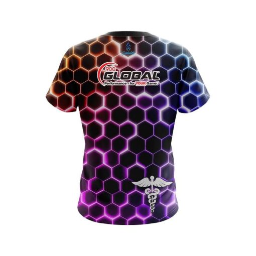 900 Global Medical Snake Hex CoolWick Bowling Jersey - Image 2