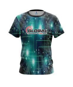 900 Global Motherboard Aqua CoolWick Bowling Jersey