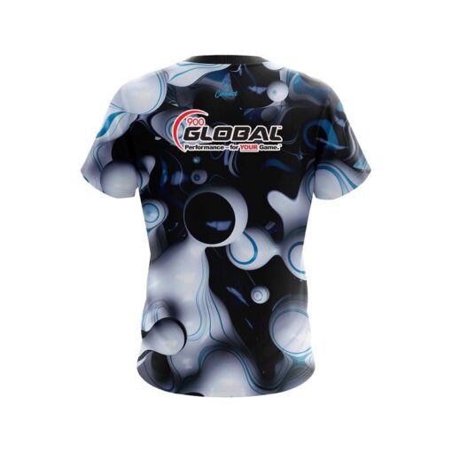 900 Global Paint Swirl Blob CoolWick Bowling Jersey - Image 2
