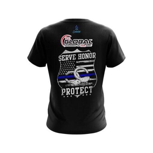 900 Global Police Protect CoolWick Bowling Jersey - Image 2