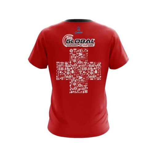 900 Global Rescue Red Cross CoolWick Bowling Jersey - Image 2