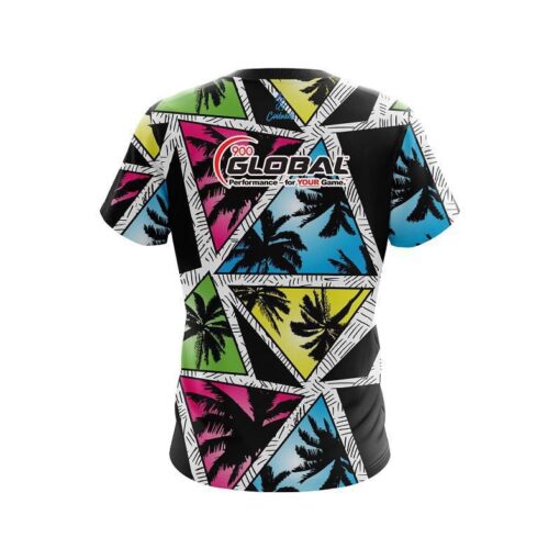 900 Global Summer Palms CoolWick Bowling Jersey - Image 2