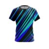 Plain Blue And Green Digital Stripe CoolWick Bowling Jersey