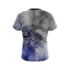 Plain Blue And Grey Canvas CoolWick Bowling Jersey - Image 2