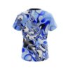 Plain Blue And White Liquid Canvas CoolWick Bowling Jersey - Image 2
