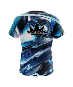 Alternative view of Brunswick Futuristic Plasma Waves CoolWick Bowling Jersey