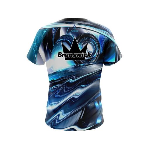 Brunswick Futuristic Plasma Waves CoolWick Bowling Jersey - Image 2