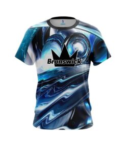 Brunswick Futuristic Plasma Waves CoolWick Bowling Jersey