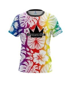 Brunswick Hawaiian Tropical Leafs CoolWick Bowling Jersey