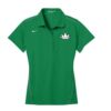 Brunswick Lucky Green Nike Ladies Coolwick Embroidery Dri-Fit Sport Swoosh Pique Polo