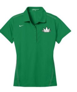 Brunswick Lucky Green Nike Ladies Coolwick Embroidery Dri-Fit Sport Swoosh Pique Polo