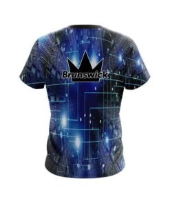 Alternative view of Brunswick Motherboard Blue CoolWick Bowling Jersey