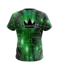 Alternative view of Brunswick Motherboard Lime CoolWick Bowling Jersey