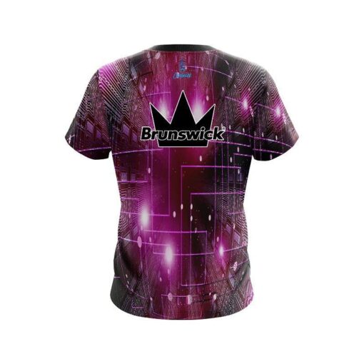 Brunswick Motherboard Pink CoolWick Bowling Jersey - Image 2