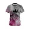 Brunswick Pink And Grey Canvas CoolWick Bowling Jersey