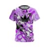 Brunswick Purple And White Liquid Canvas CoolWick Bowling Jersey
