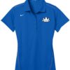Brunswick Sapphire Blue Nike Ladies Coolwick Embroidery Dri-Fit Sport Swoosh Pique Polo