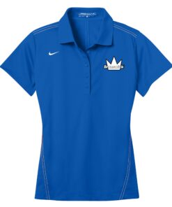 Brunswick Sapphire Blue Nike Ladies Coolwick Embroidery Dri-Fit Sport Swoosh Pique Polo