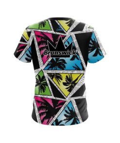 Alternative view of Brunswick Summer Palms CoolWick Bowling Jersey