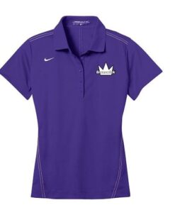 Brunswick Purple Nike Ladies Coolwick Embroidery Dri-Fit Sport Swoosh Pique Polo