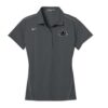 Brunswick Flint Grey Nike Ladies Coolwick Embroidery Dri-Fit Sport Swoosh Pique Polo