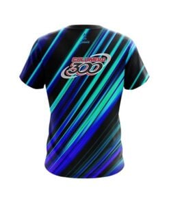 Alternative view of Columbia 300 Blue And Green Digital Stripe CoolWick Bowling Jersey
