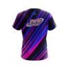 Columbia 300 Blue And Pink Digital Stripe CoolWick Bowling Jersey - Image 2