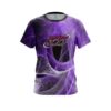 Columbia 300 Energy Swirls Purple CoolWick Bowling Jersey