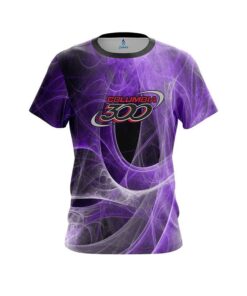 Columbia 300 Energy Swirls Purple CoolWick Bowling Jersey