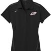 Columbia 300 Flat Black Nike Ladies Coolwick Embroidery Dri-Fit Sport Swoosh Pique Polo
