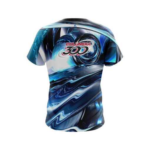 Columbia 300 Futuristic Plasma Waves CoolWick Bowling Jersey - Image 2