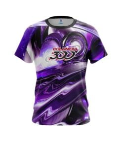 Columbia 300 Purple Futuristic Plasma Waves CoolWick Bowling Jersey