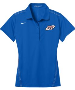 Columbia 300 Sapphire Blue Nike Ladies Coolwick Embroidery Dri-Fit Sport Swoosh Pique Polo