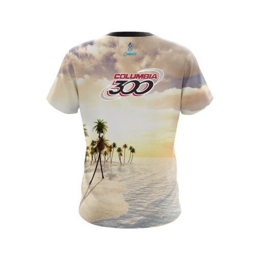 Columbia 300 Summer Island CoolWick Bowling Jersey - Image 2