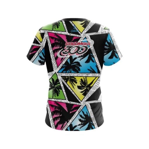 Columbia 300 Summer Palms CoolWick Bowling Jersey - Image 2
