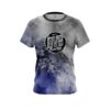 DV8 Blue And Grey Canvas CoolWick Bowling Jersey