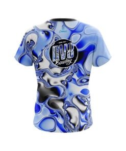 Alternative view of DV8 Blue And White Liquid Canvas CoolWick Bowling Jersey