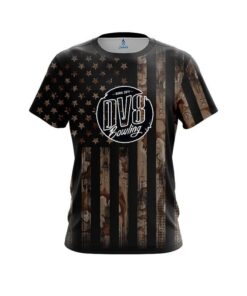 DV8 Desert Camo Flag CoolWick Bowling Jersey