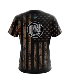 Alternative view of DV8 Desert Camo Flag CoolWick Bowling Jersey