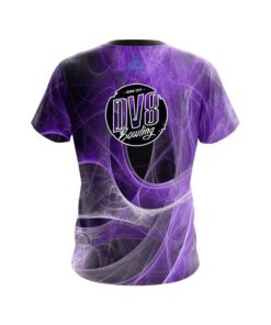 Alternative view of DV8 Energy Swirls Purple CoolWick Bowling Jersey