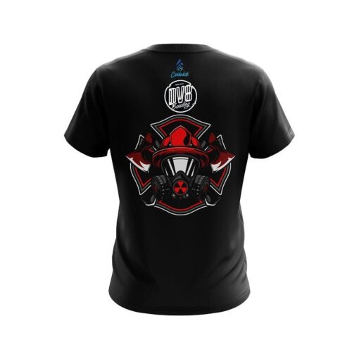 DV8 Firefighter Gas Mask CoolWick Bowling Jersey - Image 2