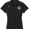 DV8 Flat Black Nike Ladies Coolwick Embroidery  Dri-Fit Sport Swoosh Pique Polo