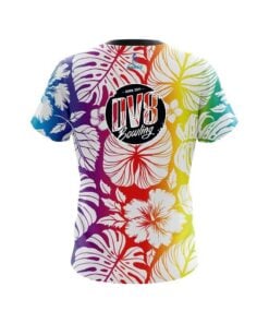 Alternative view of DV8 Hawaiian Tropical Leafs CoolWick Bowling Jersey