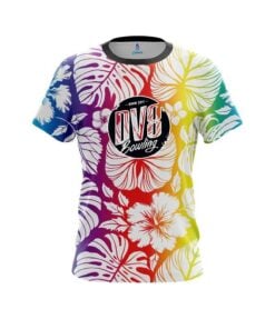 DV8 Hawaiian Tropical Leafs CoolWick Bowling Jersey