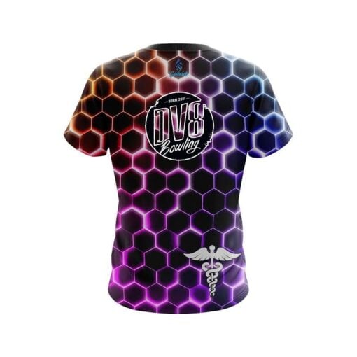 DV8 Medical Snake Hex CoolWick Bowling Jersey - Image 2