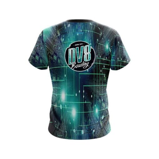 DV8  Motherboard Aqua CoolWick Bowling Jersey - Image 2